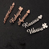 925 Silver Brooch Pin Letter Lapel Pins Name Brooches