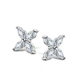 925 Silver Horse Moissanite Earrings 2*4mm