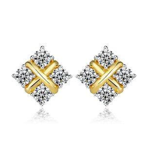 925 Sterling Silver Mossstone Earrings 3mm