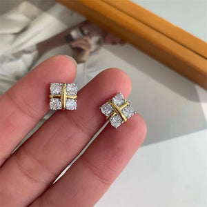 925 Sterling Silver Mossstone Earrings 3mm