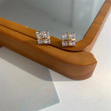 925 Sterling Silver Mossstone Earrings 3mm