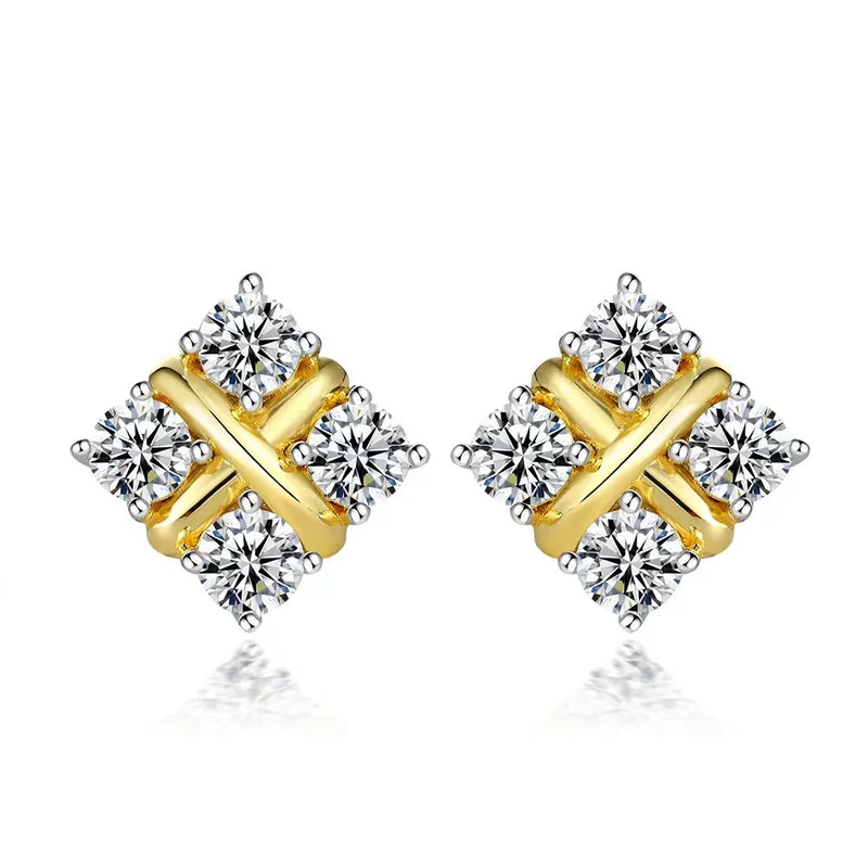 925 Sterling Silver Mossstone Earrings 3mm