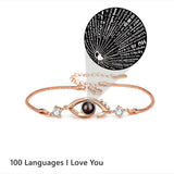 925 Silver Projection Photo Bracelet Personalized Mom Jewelry