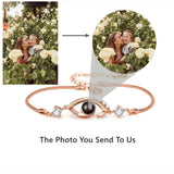 925 Silver Projection Photo Bracelet Personalized Mom Jewelry