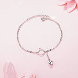 925 Silver Cut Cat Charm Bracelet Women Girls Wedding Gift
