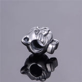 925 Silver Cat Charm Bead European Bracelet Necklace Jewelry