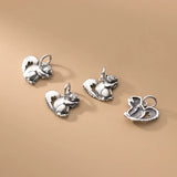 925 Silver Animal Charms Baby Squirrel Pendant Necklace DIY Jewelry