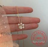 925 Silver Animal Footprints Paw Pendant Necklace for Women