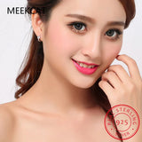 925 Silver Butterfly CZ Small Hoop Earring For Girls