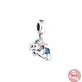 925 Sterling Silver Elephant Charm Bead for Women's Bracelet DIY