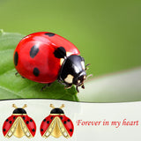 925-Silver Ladybug Stud Earrings Hypoallergenic Jewelry for Women