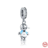 925 Silver Boy & Girl Dangle Charm Bead Women Gift Fit Bracelet DIY Jewelry