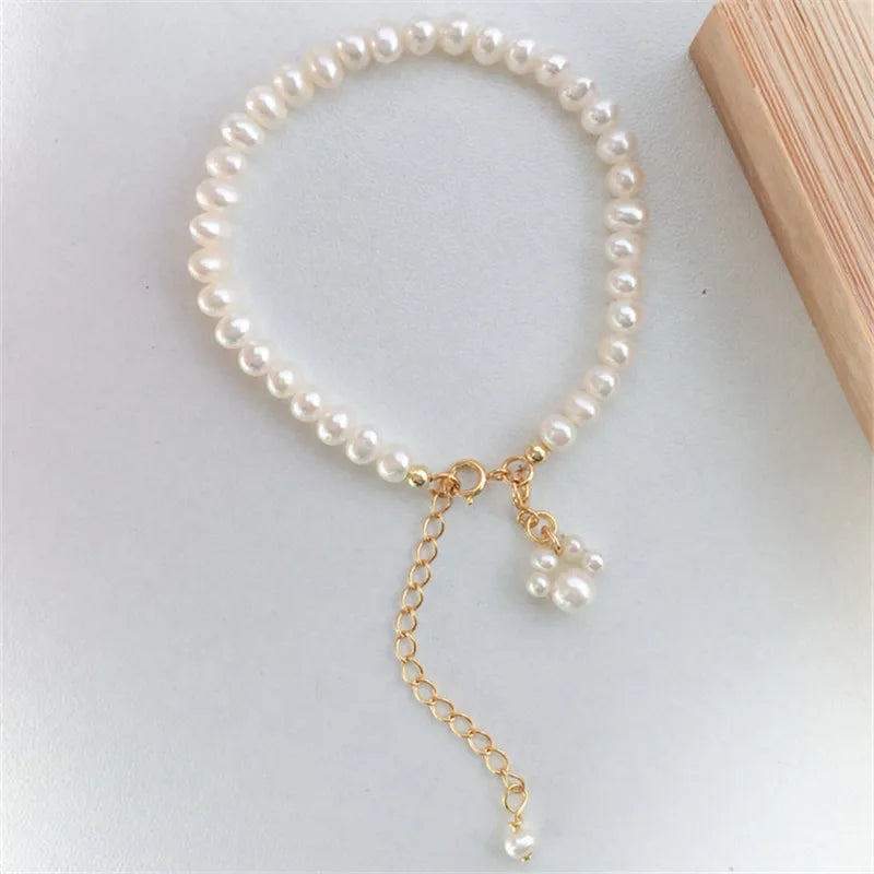 925 Silver Pearl Cat Claw Bracelet Vintage Mother's Jewelry