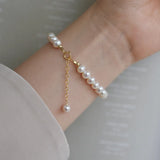 925 Silver Pearl Cat Claw Bracelet Vintage Mother's Jewelry