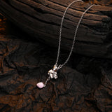 925 Silver Necklace Strawberry Bear Pendant Birthday Jewelry