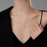 925 Silver Necklace Strawberry Bear Pendant Birthday Jewelry