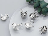 925 Sterling Silver Whale Charm 17.5x16mm DIY Jewelry