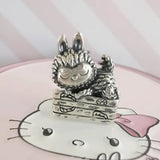925 Silver Strawberry Cookies Charm Bead for Jewelry Making