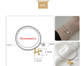925 Silver Balloon Dog Bracelet Lucky Round Bead Puppy Bracelet
