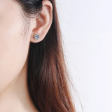 925 Silver D VVS1 Moissanite Stud Earrings For Women Classic 6 Claws