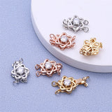 925 Silver DIY Hexagram Buckle Pearl Necklace Bracelet Connection