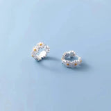 925 Silver Daisy Earrings Fashion Plant Birthday Women Jewelry