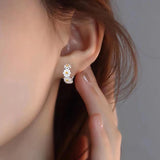 925 Silver Daisy Earrings Fashion Plant Birthday Women Jewelry