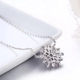 925 Silver Daisy Flower Olive CZ Pendant Choker Necklace For Women Girls
