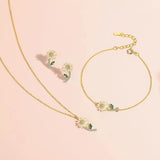 925 Silver Daisy Pendant Necklace Flower Charm