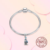 925 Silver Princess Castle Shoe Charm for Bracelet Making