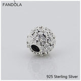 925 Silver Daisy Meadow Clip, Enamel Charm DIY Bracelet Bead Jewelry