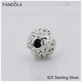 925 Silver Daisy Meadow Clip, Enamel Charm DIY Bracelet Bead Jewelry
