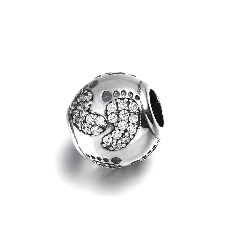 925 Silver CZ Beads for Bracelets