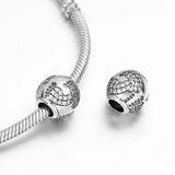 925 Silver CZ Beads for Bracelets