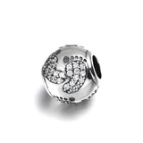 925 Silver CZ Beads for Bracelets
