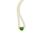 925 Silver Heart Zircon Pendant Necklace