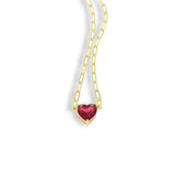 925 Silver Heart Zircon Pendant Necklace