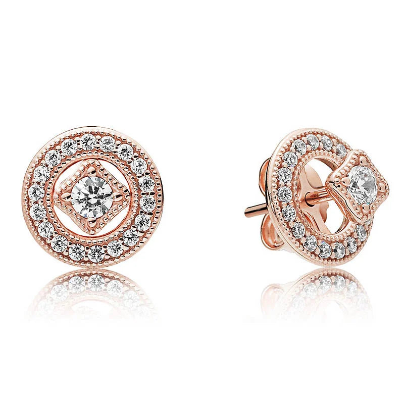 925 Silver Water Drop Crown Heart Bee Earrings Women's Charm Jewelry