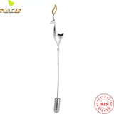 925 Silver Deer Brooch Women High Fine Jewelry Dress Suit Accessories