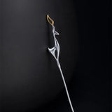 925 Silver Deer Brooch Women High Fine Jewelry Dress Suit Accessories