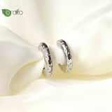 925 Silver 18K Square Geometric Small Hoop Earrings