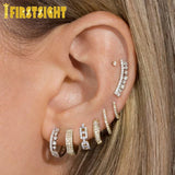 925 Silver Clear Cz Cluster Long Climber Earring