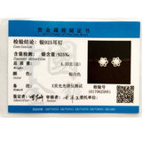 925 Silver Delicate Earrings, Pearl & Clear CZ Studs Wedding Jewelry