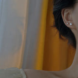 925 Silver Freshwater Pearl Ear Studs Girls Jewelry