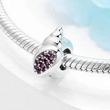 925 Silver Bee Crystal CZ Stopper Spacer Beads European DIY Bracelet