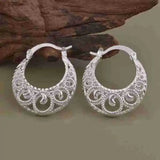 925 Silver Earrings Heart Gift for Women Student Girls