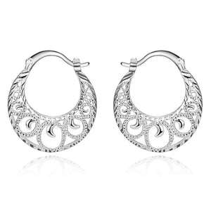 925 Silver Earrings Heart Gift for Women Student Girls