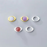 925 Silver Devil's Eye Beads Frame for DIY Necklace Bracelet