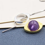 925 Silver Devil's Eye Beads Frame for DIY Necklace Bracelet