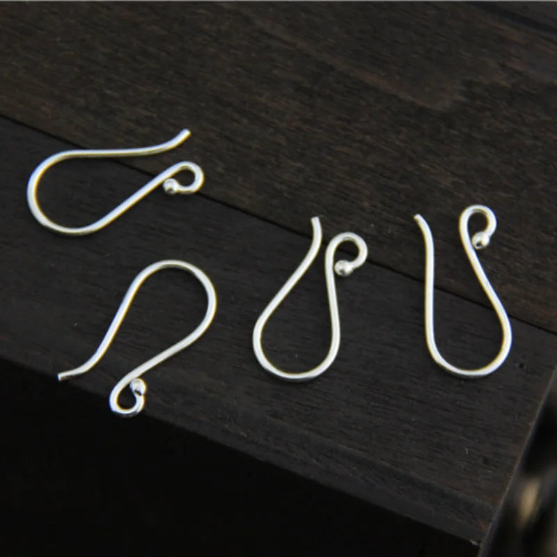 925 Sterling Silver DIY Earrings Accessories Jewelry Ear Hooks
